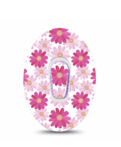 ExpressionMed Brilliant Daisies Dexcom G6 Tape and Sticker