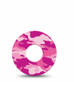 ExpressionMed Pink Camo Infusion Set Patches 4 pack