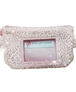 Insulin Pump Pouch Glitz Blush with Vinyl Screen