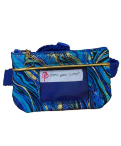 Insulin Pump Pouch Metallic Marble with Vinyl Screen