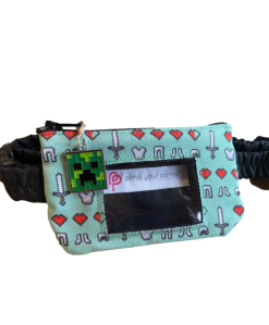 Insulin Pump Pouch Minecraft with Vinyl Screen